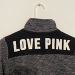PINK - Victoria's Secret PINK VS VICTORIA'S SECRET Perfect Quarter 1/4 Zip Black White Colorblock Logo XS Photo 11