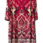 Chico's Dress Womens Size Measured Paisley Stretch Multi Colorful Flows Great Photo 0