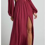 Showpo | Paige side cutout balloon sleeve maxi dress Photo 2