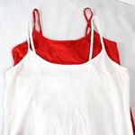 Forever 21 Set of 2 Cami Tank Tops Red and White Size Large Photo 0