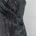 Grace Karin  Silver Sequin Dress Sz L Holiday Glam Clubwear Ruched Sparkly NYE Photo 12