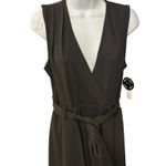Shelby & Palmer  Black Sleeveless Wrap Wide Leg Jumpsuit‎ Women's Size 8 NWT Photo 2