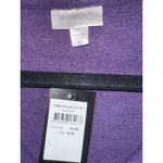 Avenue NWT  Purple Collared Quarter Zip Pullover Pockets Fleece Size 14/16 Photo 2