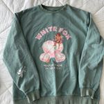 White Fox Boutique White Fox Green Graphic Sweatshirt Photo 0