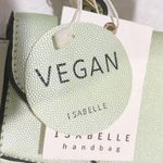 Isabelle Vegan Leather Light Cream Gold Hardware Crossbody Handbag NEW Green Photo 1