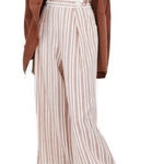 ZARA TRF Collection Striped Wide Leg Trousers Medium NWOT Photo 0