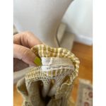 Urban Outfitters  Mustard Yellow Gingham Shirred Puff Sleeve Milkmaid Top Photo 4