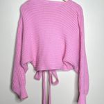 ZARA Bloggers Favorite Pink Chunky Knit Sweater Cardigan Photo 9