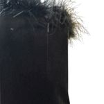 superdown NWT Black Feather Trim Strapless Mini Dress Size M Photo 5