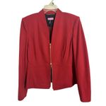 Baslar Red 100% Wool Blazer Jacket Size Medium UK 38 Quiet Luxury Designer Photo 2