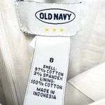 Old Navy Floral Strapless Dress Black White Size 8 Knee Length Summer Chic Photo 3