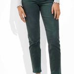 American Eagle  Corduroy Mom Straight Jean Pants Teal Green 4 Photo 0