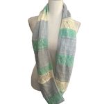 New York & Company Soft Pastel Colors Infinity Scarf Blue Photo 3