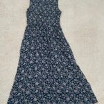 Vintage 90s‎ Women Slip On Maxi Floral Dress Cottagecore Prairie Modest Romantic Blue Photo 0