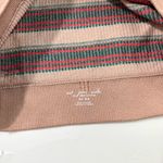 Urban Outfitters Out From Under Red Beige Ribbed High Neck Long Sleeve Crop Top Photo 2