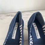 CL by Laundry  Navy Blue Open Toe Wedges Size 7M Photo 2