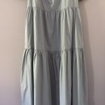 ASTR The Label llana Midi Dress Puff Sleeve Tiered Skirt Tie Back Light Green M Photo 4