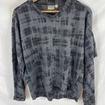 Zella Carey Hi Lo Sweatshirt in Grey Black Plaid Size small Photo 0