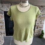 Tommy Bahama Green Cap Sleeve Fitted Crop Tee Photo 0