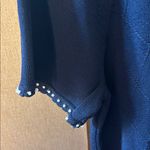 Alfred Dunner  Navy Top with Floral Embellishments petite large Photo 1