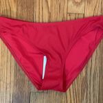 ANDIE x Mindy Bikini Set Maui Top Rib Swimsuit Flame Red size small NWT Photo 6