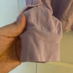 Disney  Cropped Long Sleeve Purple Pastel Mickey Mouse Tee Photo 3