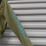Ed Hardy Womens Hoodie Jacket Large Green Tattoo Graphic Y2K Vintage Streetwear Photo 3