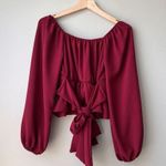 Altar'd State Lola Long Sleeve Crossover Top / / Size XS Photo 3