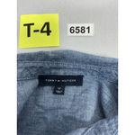Tommy Hilfiger Womans Long Sleeve Button Down Dress Shirt Small Blue Photo 2