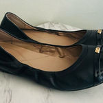Cole Haan Elsie Leather Comfort Flat, Travel Casual, Size 8, Black Photo 0