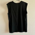 frame denim Frame Black Basic Cut Off Sleeve Tshirt size Small Photo 2