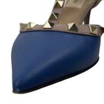 Valentino Garavani Rockstud 65mm Leather Caged Pump Blue Pink Size 36.5 Photo 5