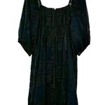 Johnny Was Ella Mini Dress Black Guipure Lace Puff Sleeve Photo 3