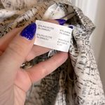 NWOT DEX Black Tape Snakeskin Print Tunic White Size M Photo 4