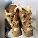UGG  Bailey Corduroy Bow II Chestnut Size 10 Photo 10