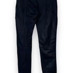 ZARA  WOMAN womens size 6 black pull on leggings side ankle zipper skinny shiny Photo 2