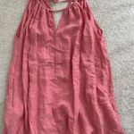 Velvet By Graham And Spencer  pink 100% Linen tank dress size Small Photo 2