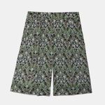 ZARA NWT FLORAL SHORTS SILKY HIGH WAISTED GREEN SZ-XS Photo 3