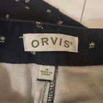 Orvis women's five pocket navy blue cotton stretch chino casual skinny pants 10 Photo 6
