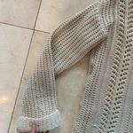 Mak B Cableknit Sweater Beige Sz Small $40 Photo 2