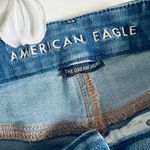 American Eagle  Distressed Curvy Midi Cutoff Denim Jean Shorts Photo 2