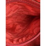 Michael Kors * Red Leather Shoulder Bag Purse Pebbled Leather Quiet Luxury Photo 13