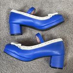 Women’s Red Chunky Heel Mary Jane Pumps Cute Bow & Hearts Round Toe Size 7 NEW Blue Photo 12