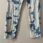 Ava All Saints Straight High Rise Straight Jeans Raw Hem Bleached Womens Size 26 Photo 4