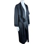 Girl With Curves Draped Scrba Jacket Black Small NWT Belted Cardigan Pockets Photo 7