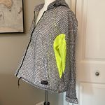 Adidas Super Cool Hooded Neon Yellow Zip Up Windbreaker Jacket Photo 2