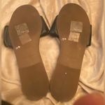 J.Crew  Menorca Sandals Women's Scrunchie Strap Slide Black Leather Size 9 Photo 5