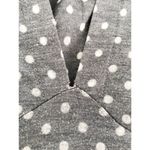ZARA  Gray & White Polka Dot V Neck Blouse Size M Photo 9