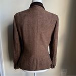 CHAPS  Wool Blend Houndstooth Blazer Elbow Patches 3 Button Single Breasted Photo 2