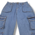 American Bazi Jeans Size 2X W38"xL31" Jogger Pants Cargo Pants Blue Denim Pants Photo 3